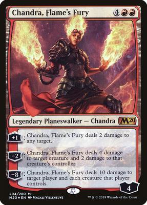 Chandra, Flame's Fury card from Core Set 2020