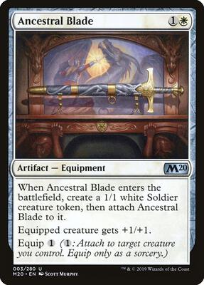 Ancestral Blade card from Core Set 2020