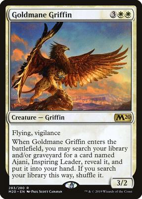 Goldmane Griffin card from Core Set 2020