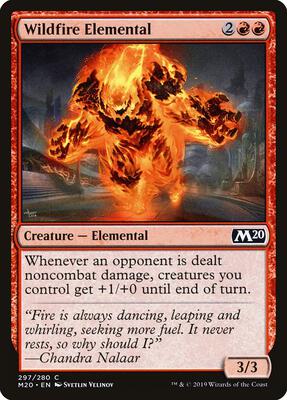 Wildfire Elemental card from Core Set 2020