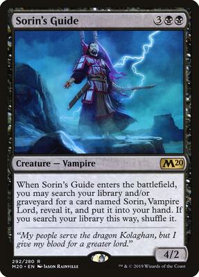 Sorin's Guide card from Core Set 2020