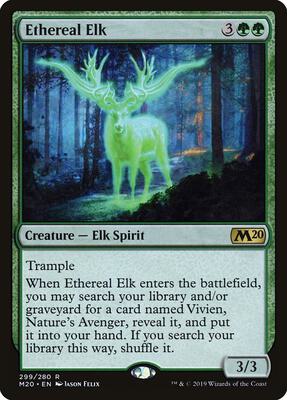 Ethereal Elk card from Core Set 2020