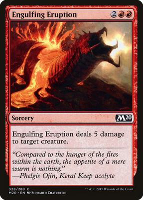 Engulfing Eruption card from Core Set 2020