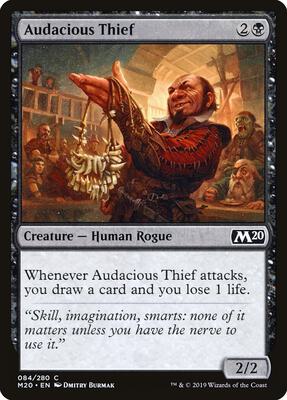 Audacious Thief card from Core Set 2020