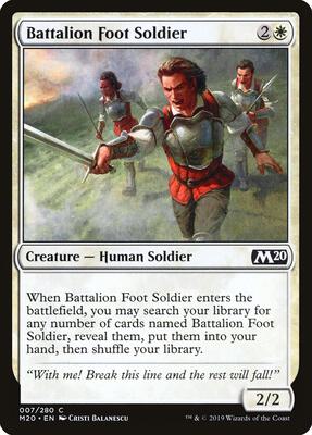 Battalion Foot Soldier card from Core Set 2020