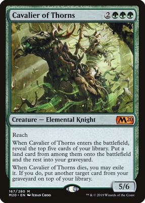 Cavalier of Thorns card from Core Set 2020