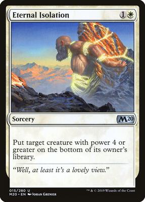 Eternal Isolation card from Core Set 2020