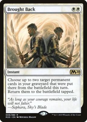 Brought Back card from Core Set 2020