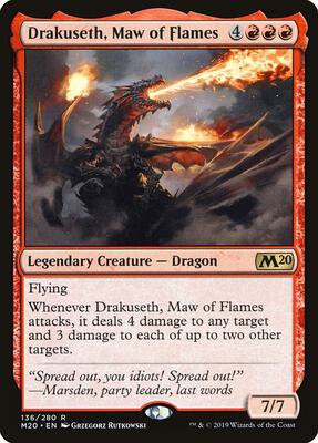 Drakuseth, Maw of Flames card from Core Set 2020
