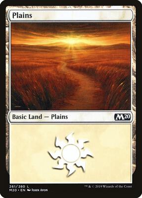Plains card from Core Set 2020