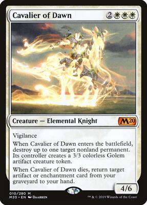 Cavalier of Dawn card from Core Set 2020