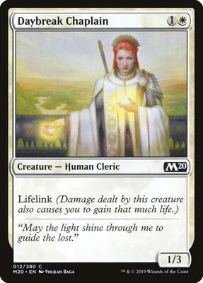 Daybreak Chaplain card from Core Set 2020