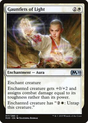 Gauntlets of Light card from Core Set 2020