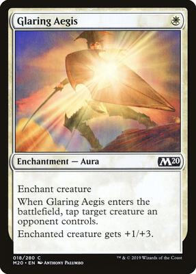 Glaring Aegis card from Core Set 2020