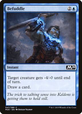 Befuddle card from Core Set 2020