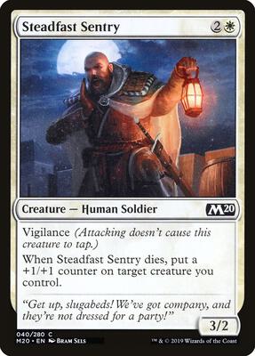 Steadfast Sentry card from Core Set 2020