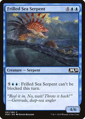Frilled Sea Serpent card from Core Set 2020