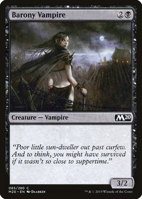 Barony Vampire card from Core Set 2020