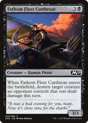 Fathom Fleet Cutthroat card from Core Set 2020