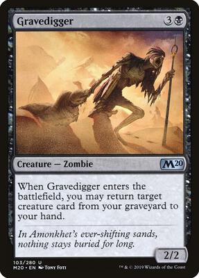 Gravedigger card from Core Set 2020