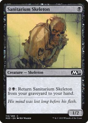 Sanitarium Skeleton card from Core Set 2020