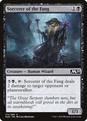 Sorcerer of the Fang card from Core Set 2020