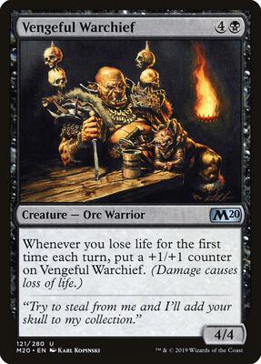 Vengeful Warchief card from Core Set 2020