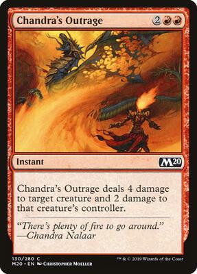 Chandra's Outrage card from Core Set 2020
