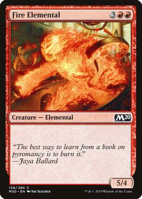 Fire Elemental card from Core Set 2020
