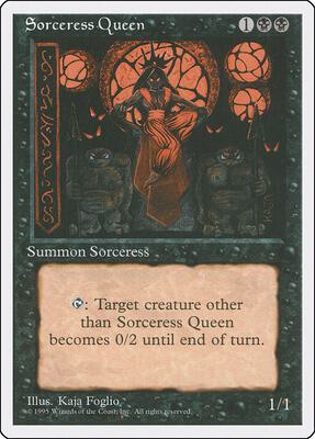 Sorceress Queen card from Fourth Edition