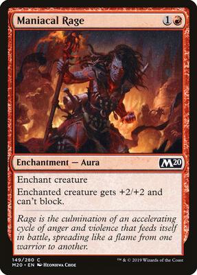 Maniacal Rage card from Core Set 2020