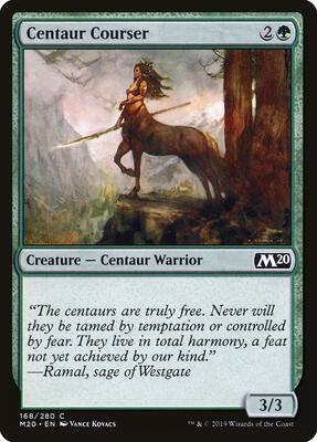 Centaur Courser card from Core Set 2020