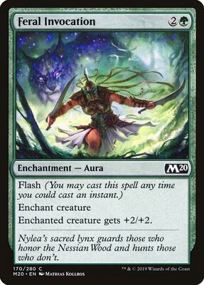 Feral Invocation card from Core Set 2020