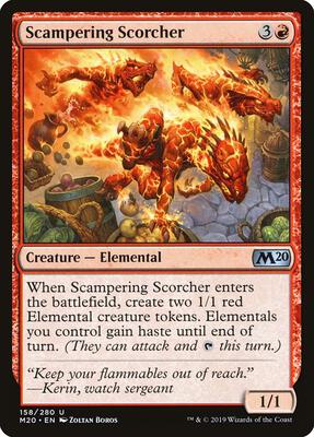Scampering Scorcher card from Core Set 2020