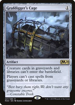 Grafdigger's Cage card from Core Set 2020