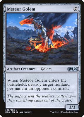 Meteor Golem card from Core Set 2020
