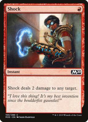 Shock card from Core Set 2020