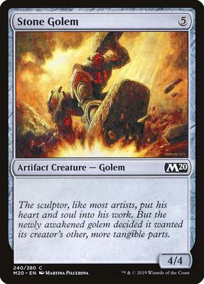 Stone Golem card from Core Set 2020