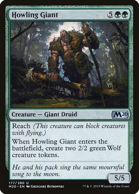 Howling Giant card from Core Set 2020