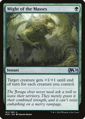 Might of the Masses card from Core Set 2020