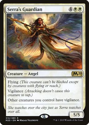 Serra's Guardian card from Core Set 2020