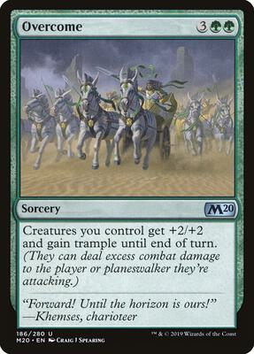 Overcome card from Core Set 2020