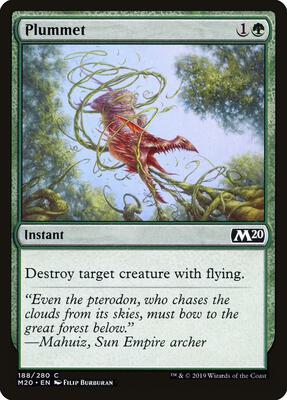 Plummet card from Core Set 2020