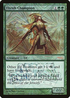 Elvish Champion (Scholarship Series) card from Junior Series Promos