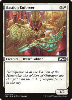 Bastion Enforcer card from Core Set 2020