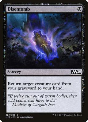 Disentomb card from Core Set 2020