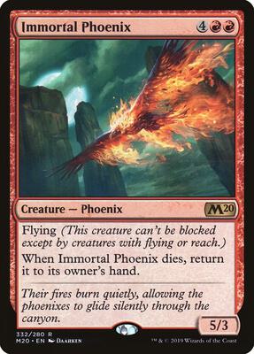 Immortal Phoenix card from Core Set 2020