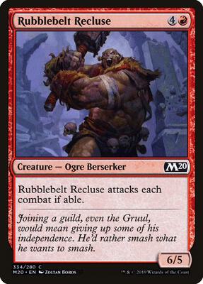 Rubblebelt Recluse card from Core Set 2020