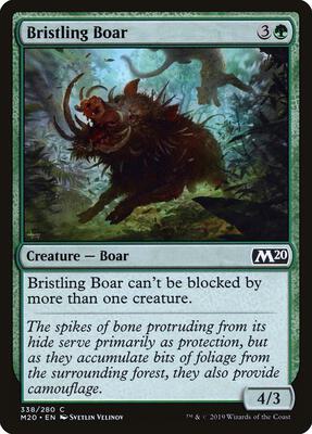 Bristling Boar card from Core Set 2020
