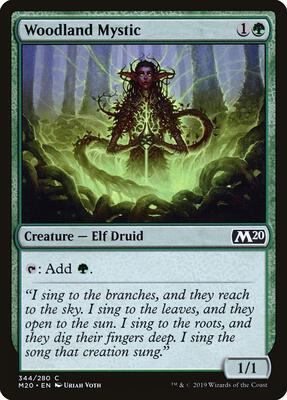 Woodland Mystic card from Core Set 2020